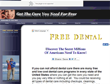 Tablet Screenshot of freedentalcare.com